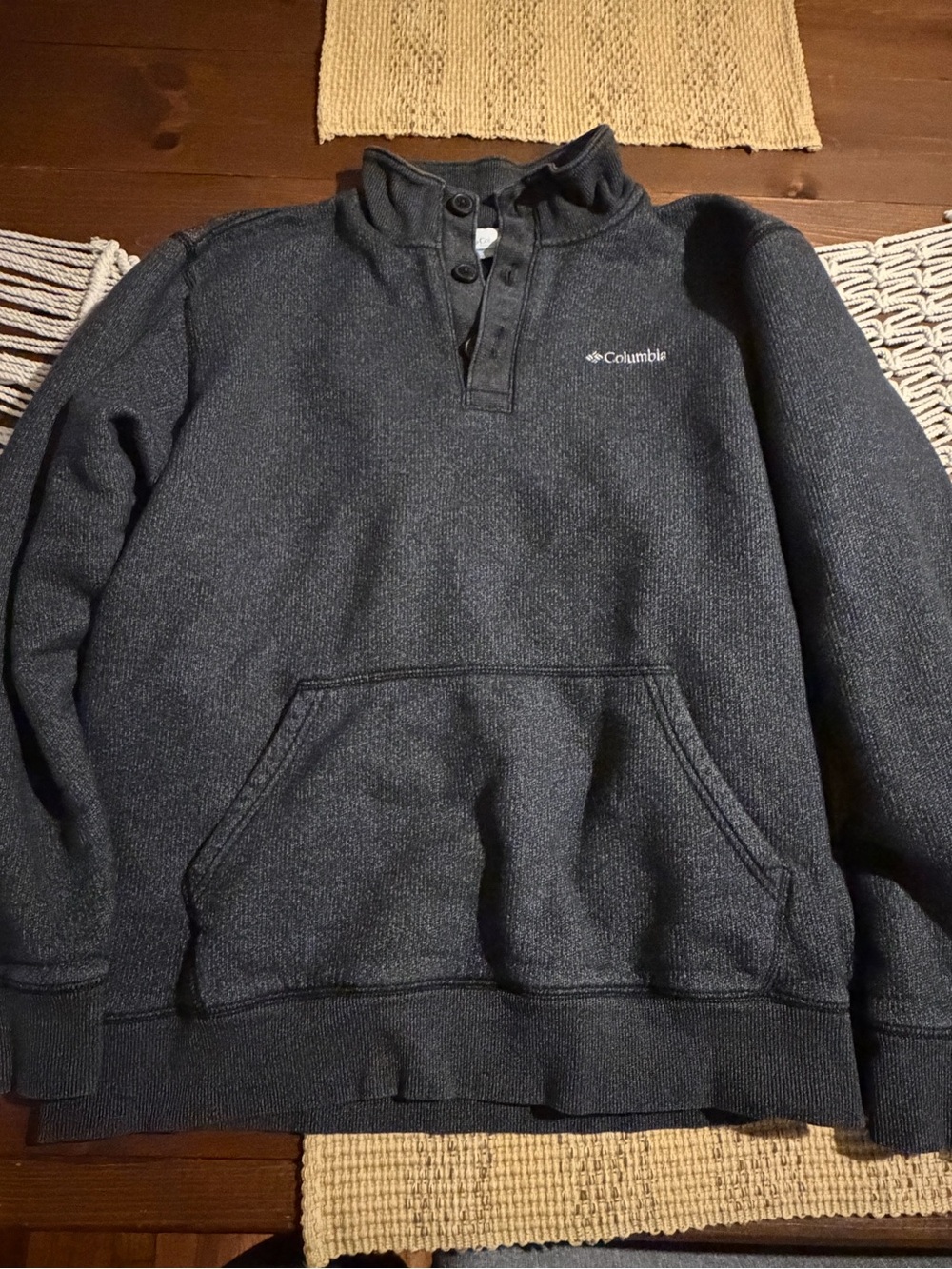 Columbia Men's Charcoal Heather Pullover Sweatshirt
